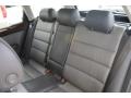 2002 Audi Allroad Platinum/Saber Black Interior Rear Seat Photo