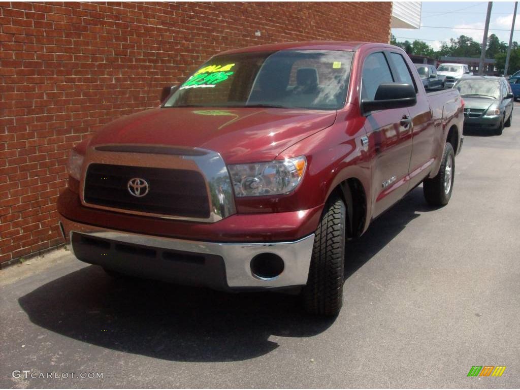 2008 Tundra Double Cab - Salsa Red Pearl / Graphite Gray photo #2