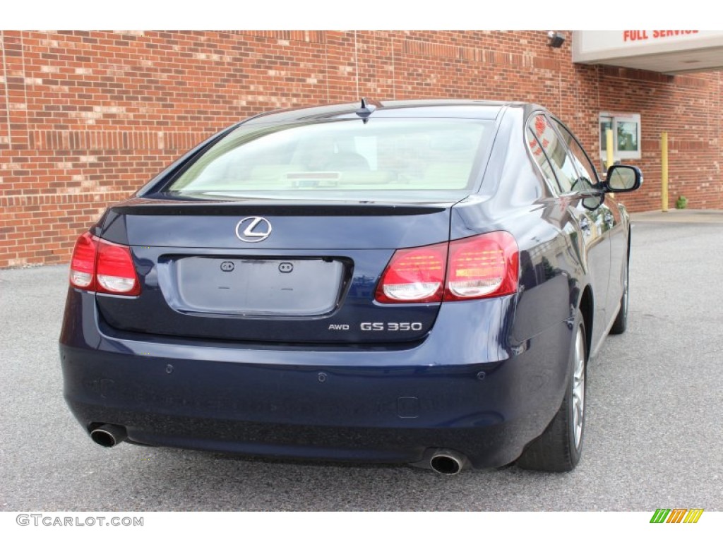2011 GS 350 AWD - Deep Sea Blue Mica / Parchment/Birds Eye Maple photo #13