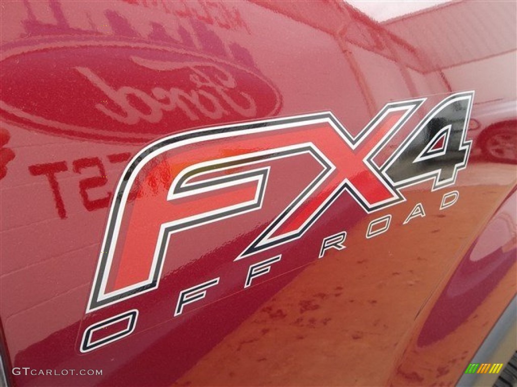 2013 F150 FX4 SuperCrew 4x4 - Ruby Red Metallic / Black photo #6