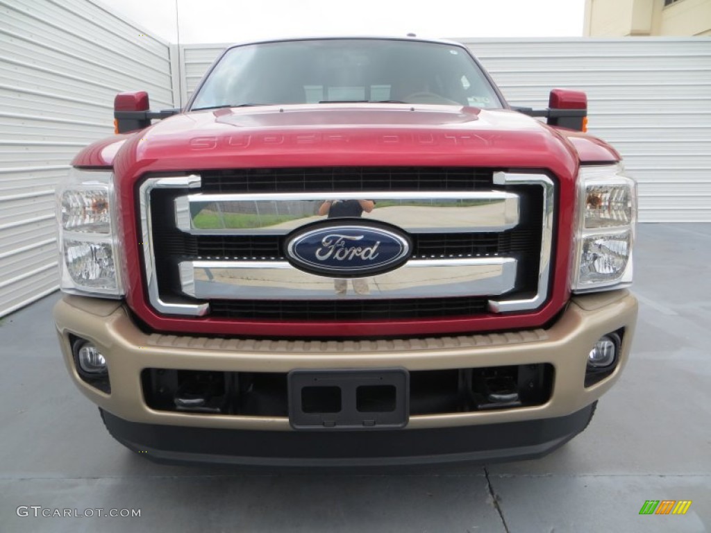 Ruby Red Metallic 2013 Ford F250 Super Duty King Ranch Crew Cab 4x4 Exterior Photo #81433929