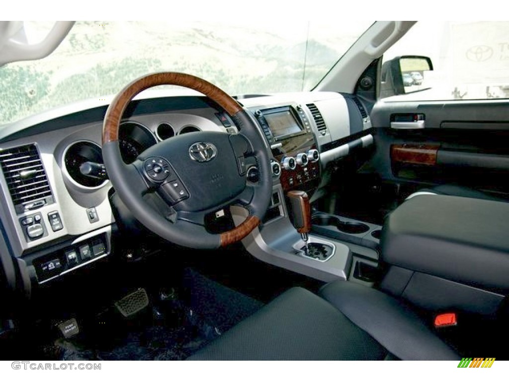 2013 Tundra Platinum CrewMax 4x4 - Black / Black photo #5