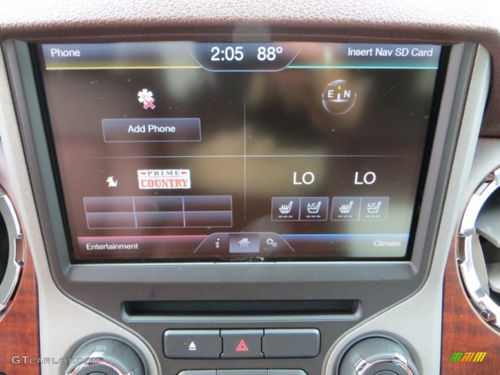 2013 Ford F250 Super Duty King Ranch Crew Cab 4x4 Controls Photo #81434502