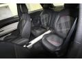 2013 Mini Cooper Leather/Cloth Hot Cross Carbon Black Interior Rear Seat Photo