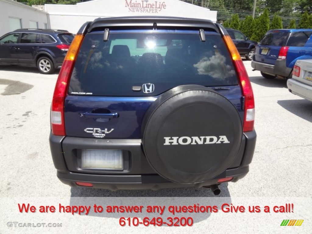 2004 CR-V EX 4WD - Eternal Blue Pearl / Black photo #11