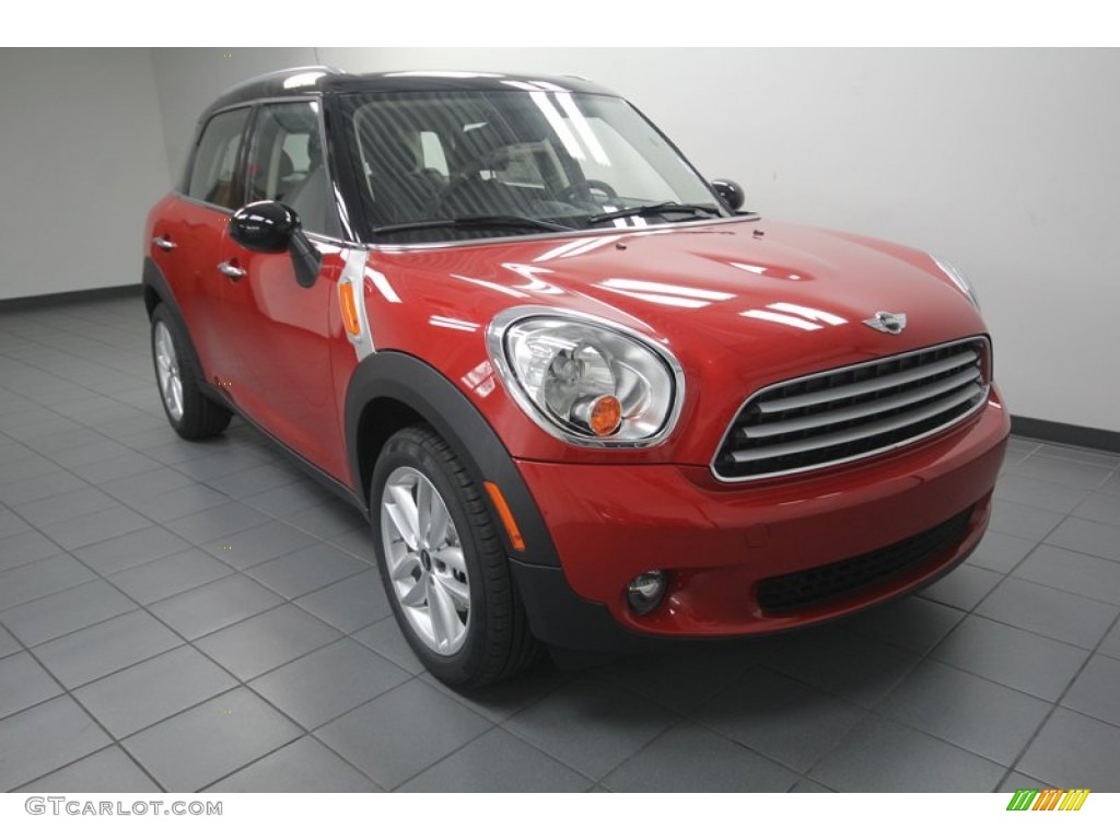 2013 Cooper Countryman - Blazing Red / Carbon Black photo #1