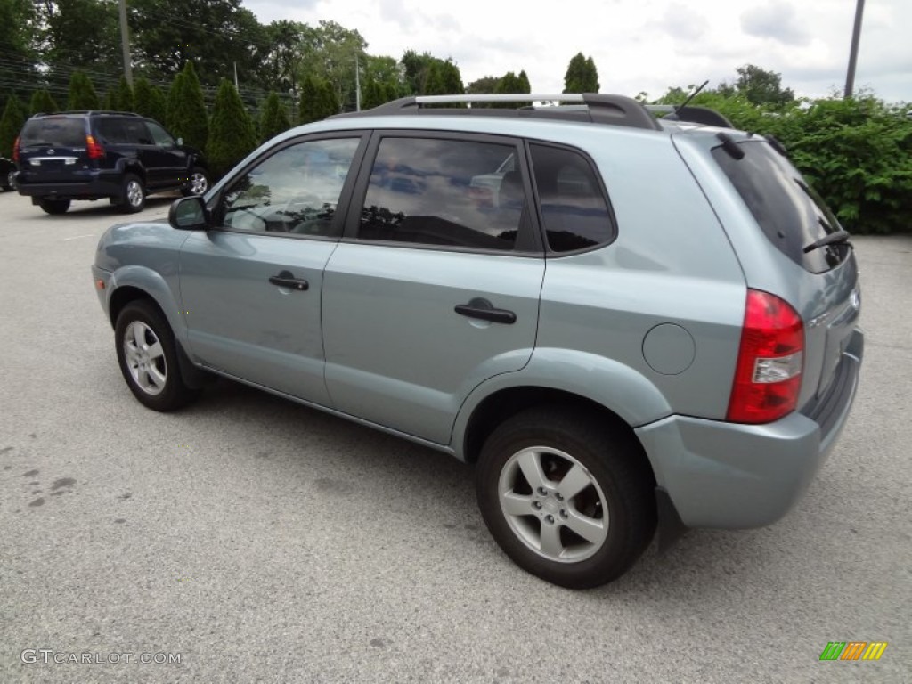 2007 Tucson GLS - Alpine Frost Blue Metallic / Gray photo #8