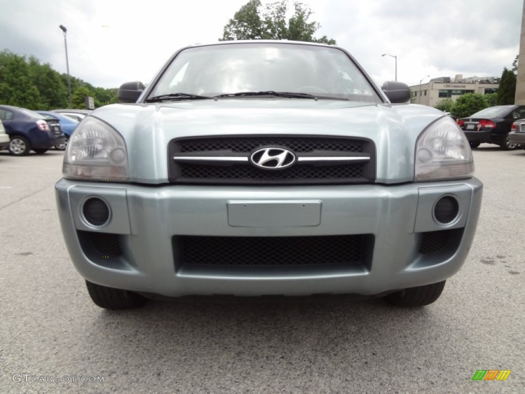 2007 Tucson GLS - Alpine Frost Blue Metallic / Gray photo #10