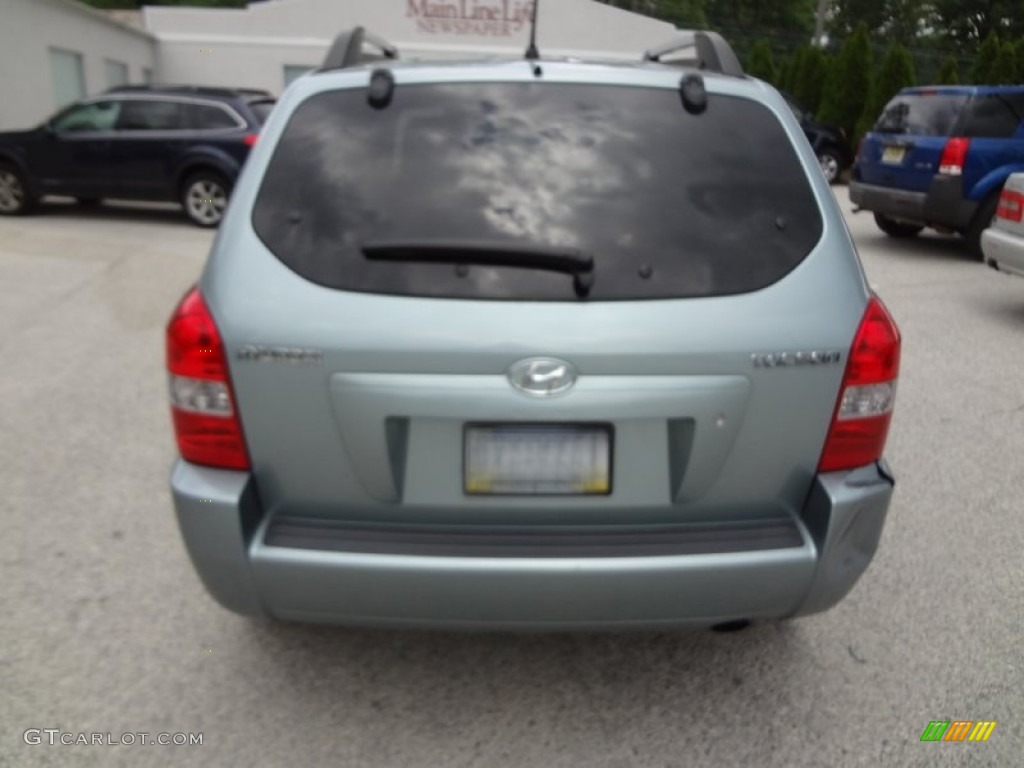 2007 Tucson GLS - Alpine Frost Blue Metallic / Gray photo #12
