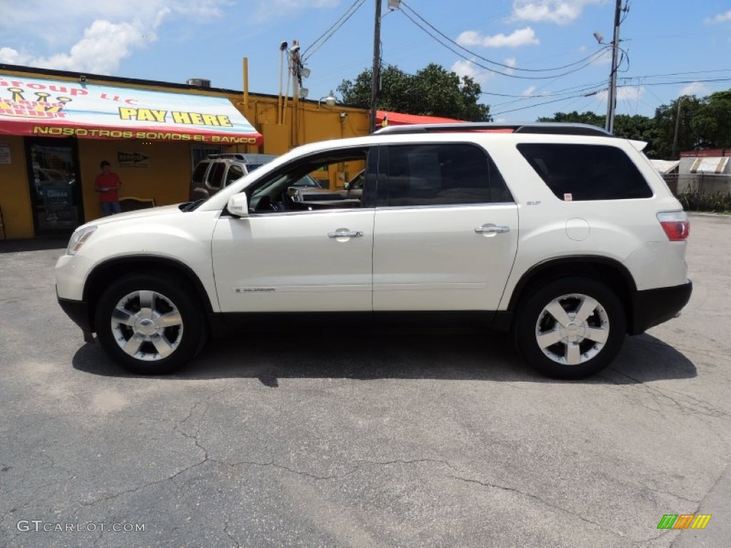 2008 Acadia SLT - White Diamond Tricoat / Ebony photo #4