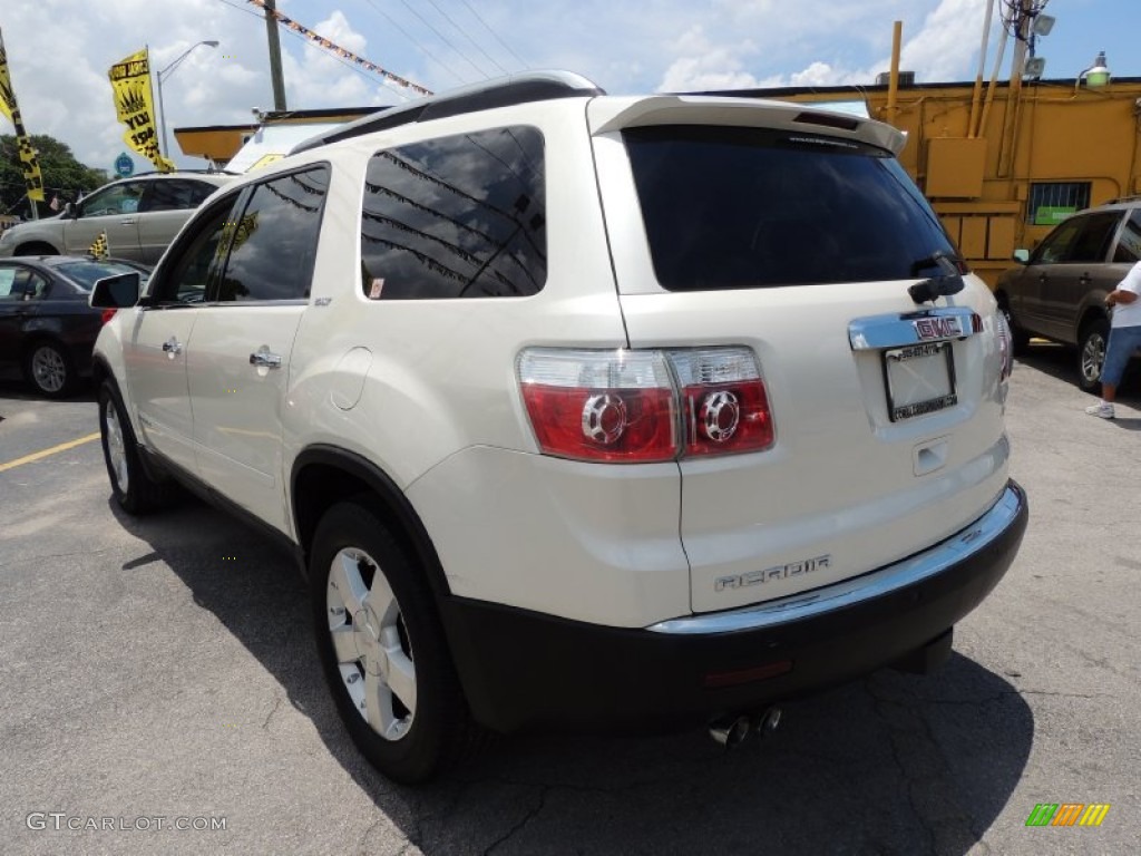 2008 Acadia SLT - White Diamond Tricoat / Ebony photo #5