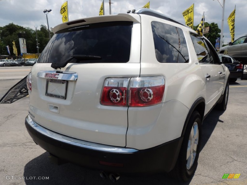 2008 Acadia SLT - White Diamond Tricoat / Ebony photo #7