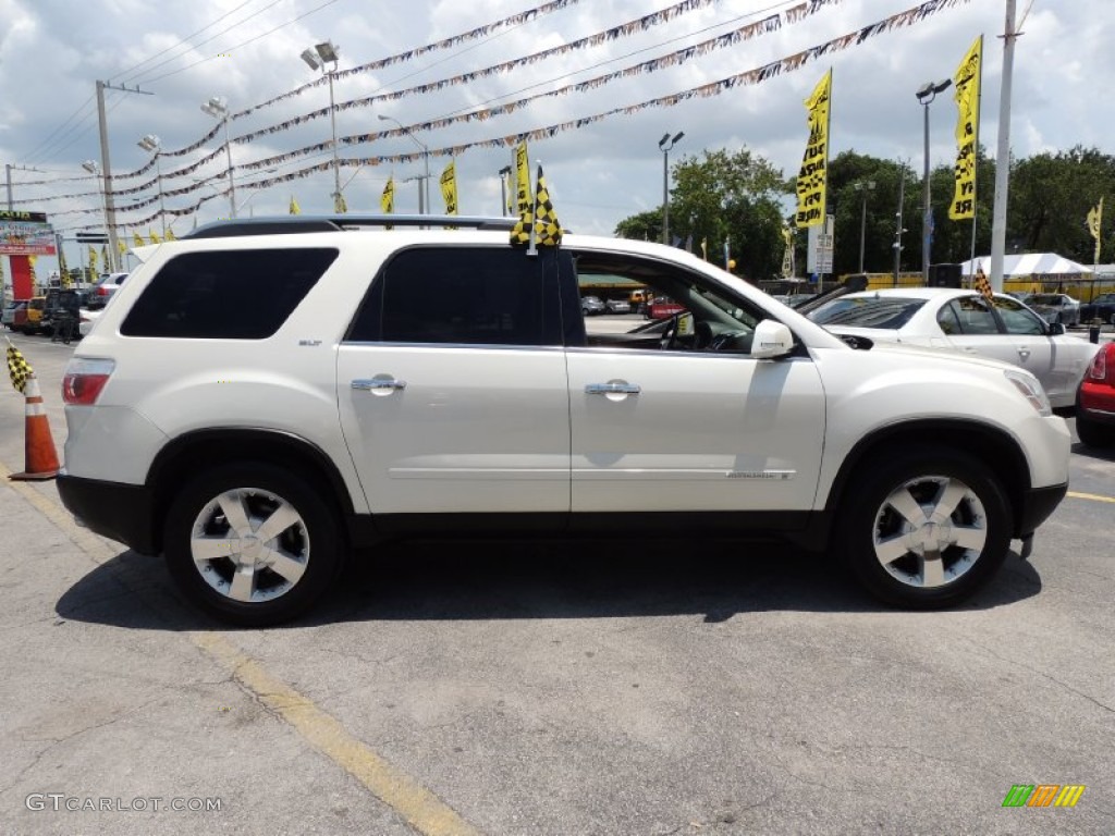 2008 Acadia SLT - White Diamond Tricoat / Ebony photo #8