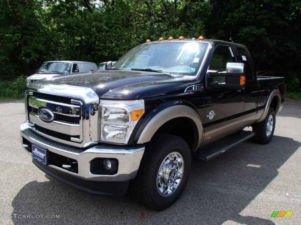 2013 F350 Super Duty Lariat SuperCab 4x4 - Kodiak Brown Metallic / Adobe photo #4