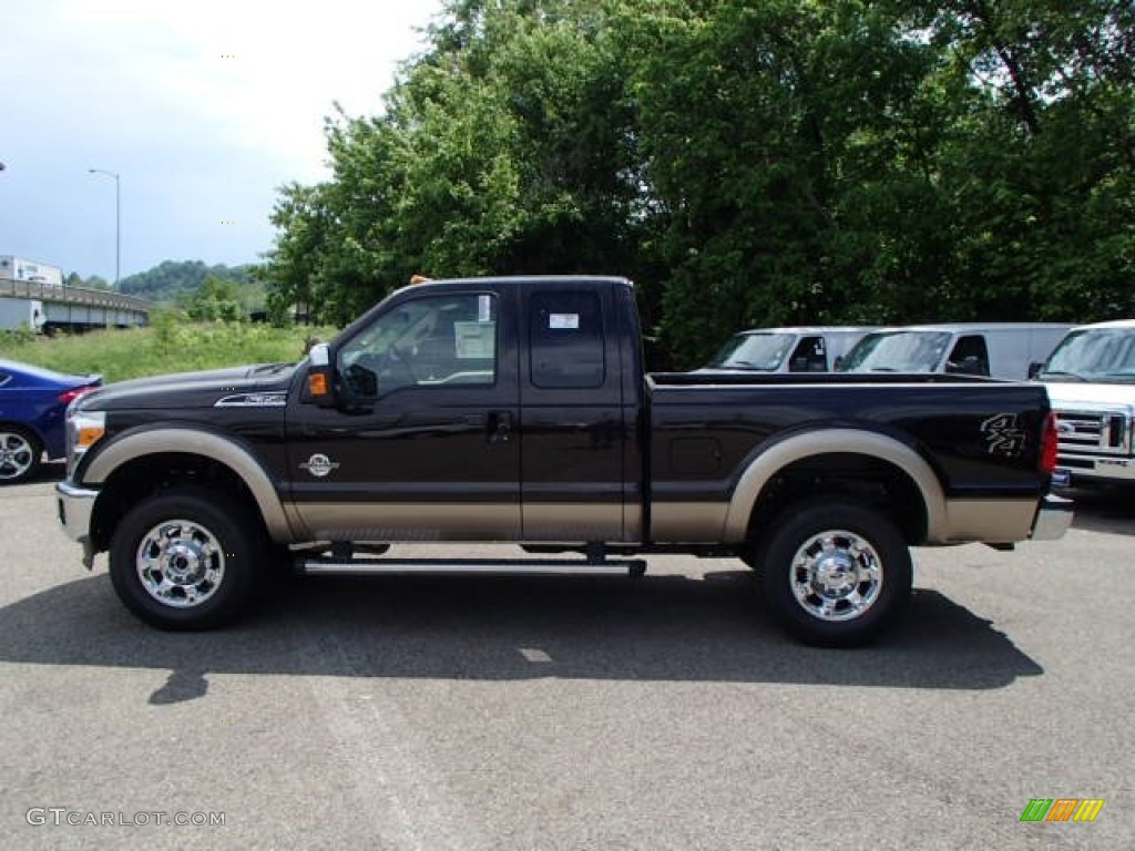 2013 F350 Super Duty Lariat SuperCab 4x4 - Kodiak Brown Metallic / Adobe photo #5