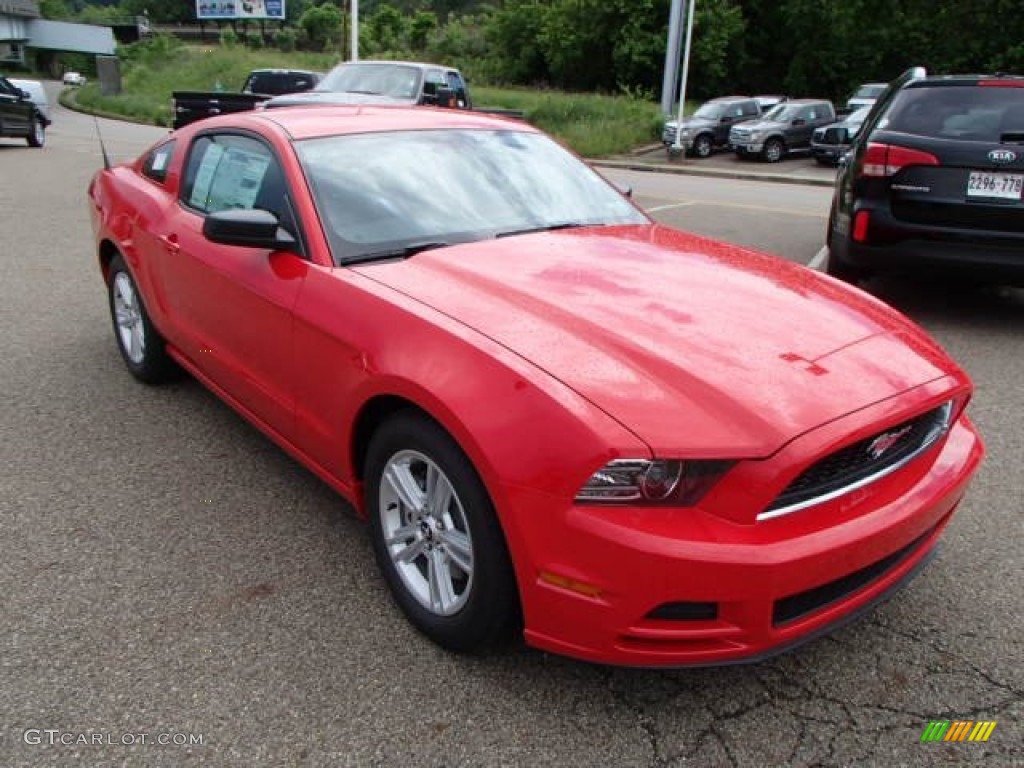 Race Red 2014 Ford Mustang V6 Coupe Exterior Photo #81436767