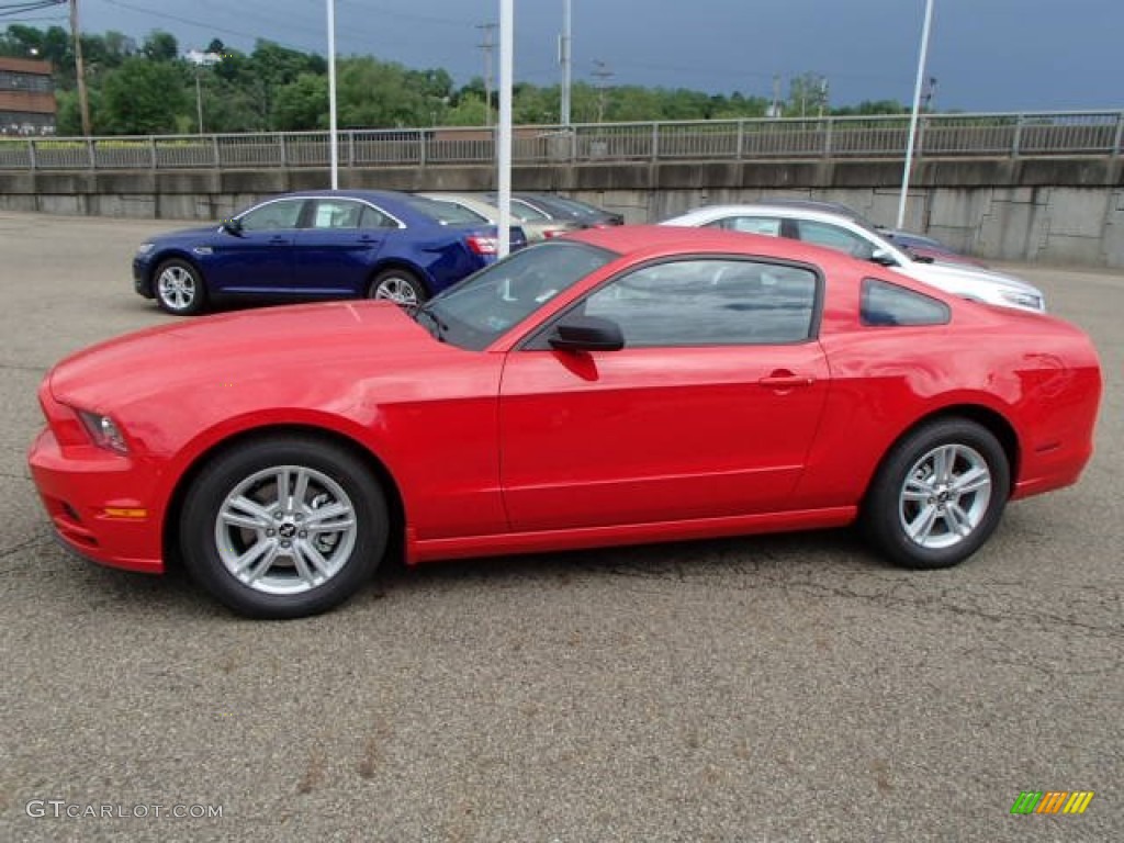 Race Red 2014 Ford Mustang V6 Coupe Exterior Photo #81436828