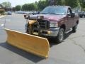 2005 Dark Toreador Red Metallic Ford F250 Super Duty XL Regular Cab 4x4  photo #1