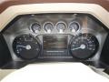 2013 Ford F250 Super Duty King Ranch Chaparral Leather/Adobe Trim Interior Gauges Photo