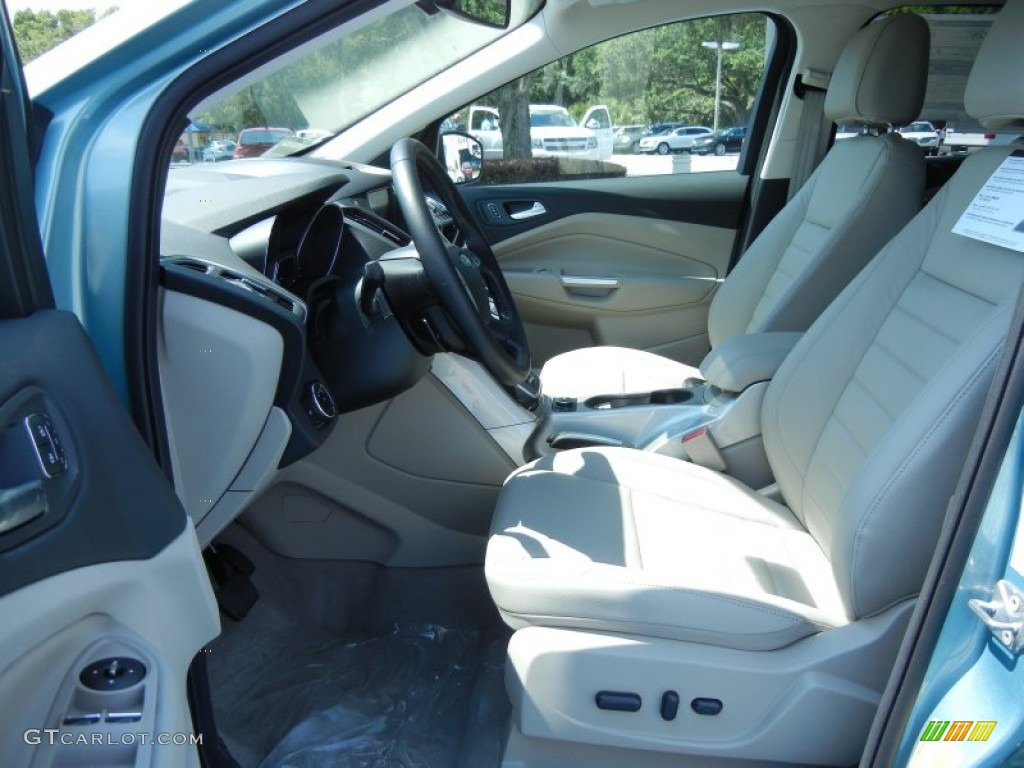 Medium Light Stone Interior 2013 Ford Escape SEL 1.6L EcoBoost Photo #81440253