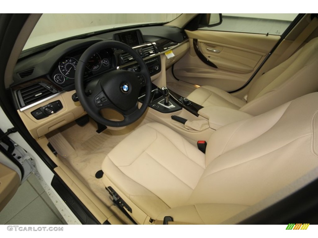 Venetian Beige Interior 2013 BMW 3 Series 328i Sedan Photo #81440294