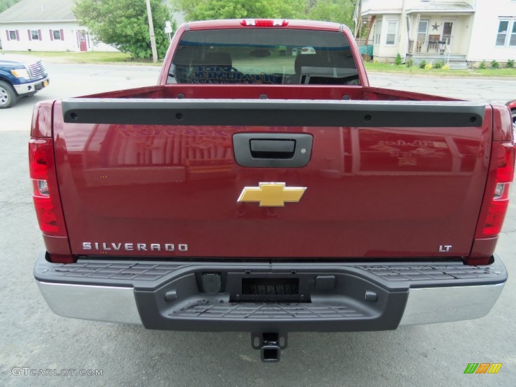 2013 Silverado 1500 LT Extended Cab 4x4 - Deep Ruby Metallic / Ebony photo #8