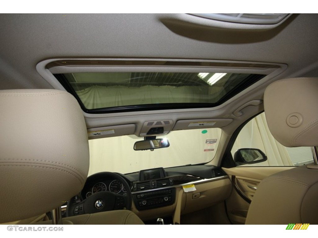 2013 3 Series 328i Sedan - Mineral White Metallic / Venetian Beige photo #29