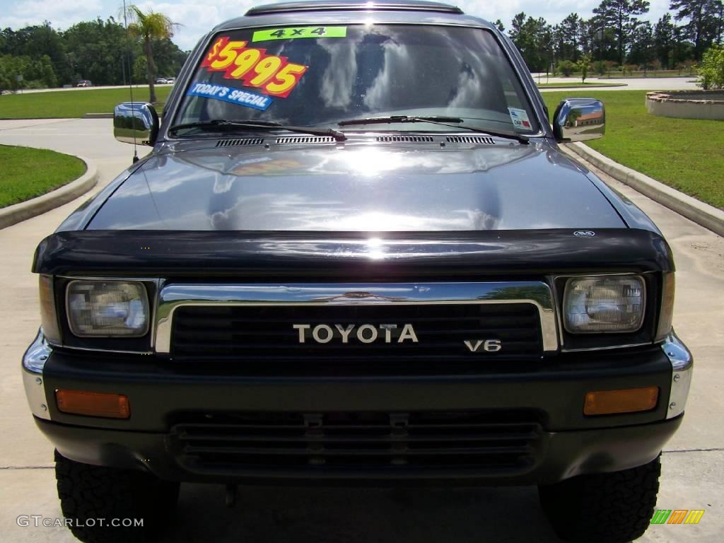 1991 4Runner SR5 V6 4x4 - Dark Gray Metallic / Gray photo #8