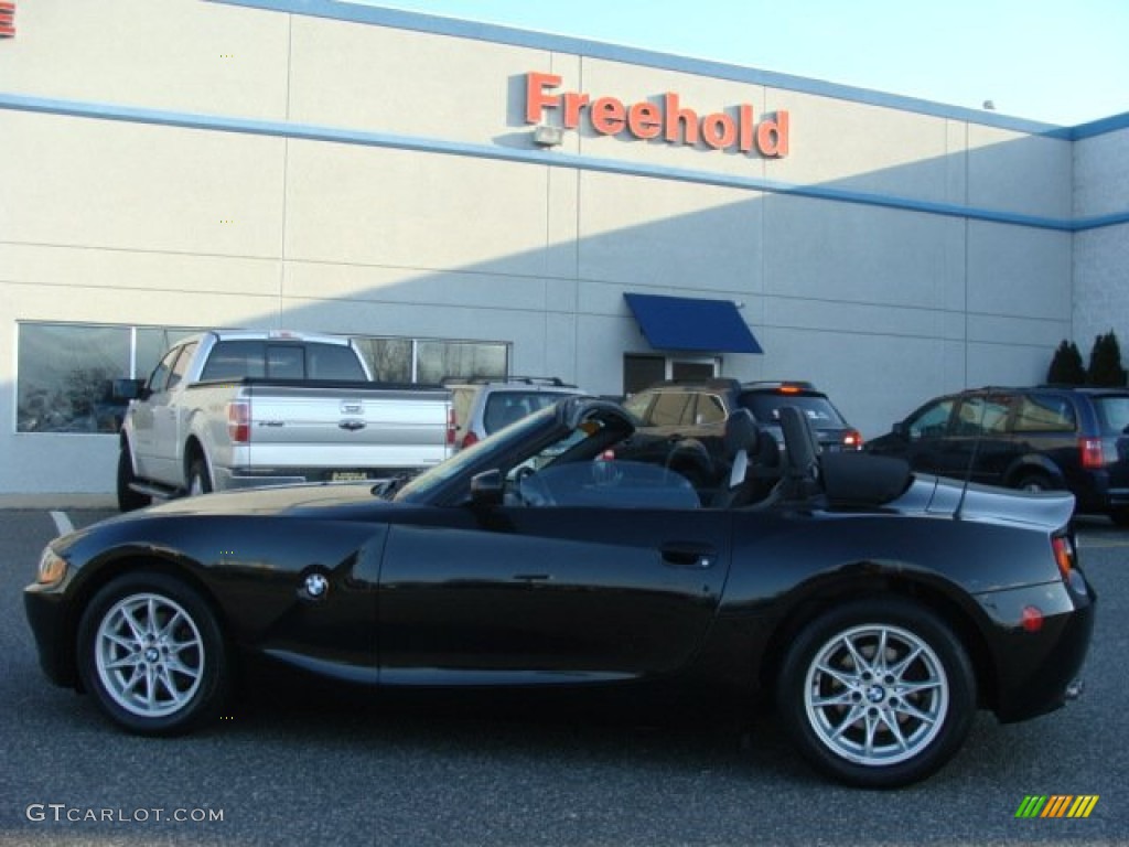 2003 Z4 2.5i Roadster - Jet Black / Black photo #4