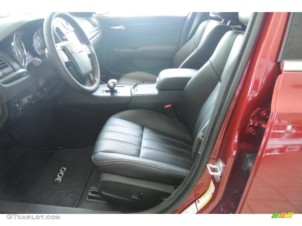 2013 300 S V6 - Deep Cherry Red Crystal Pearl / Black photo #6