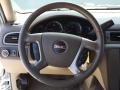 2009 GMC Yukon Light Tan Interior Steering Wheel Photo