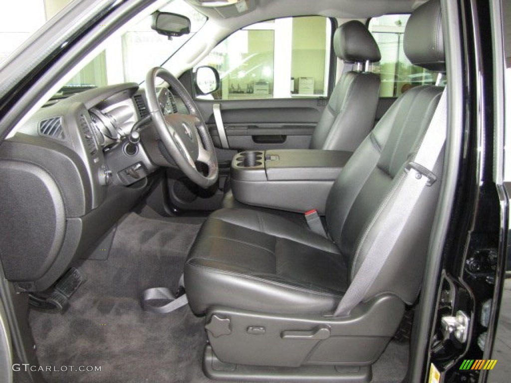 Ebony Interior 2011 GMC Sierra 1500 SLE Crew Cab Photo #81442314