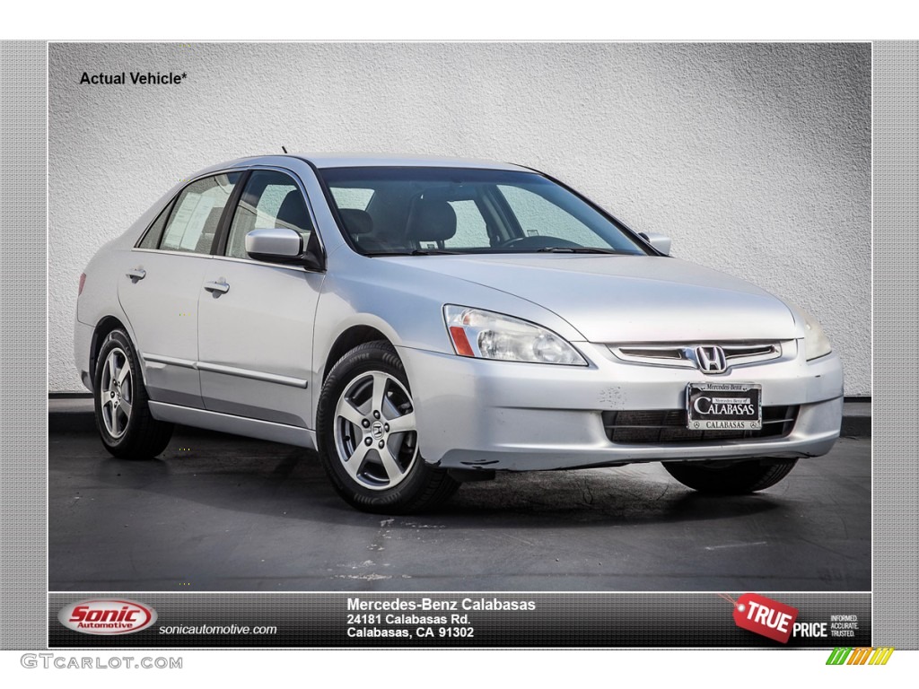2005 Accord Hybrid Sedan - Silver Frost Metallic / Gray photo #1