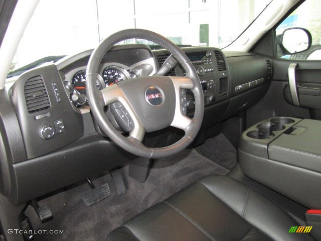 2011 GMC Sierra 1500 SLE Crew Cab Ebony Dashboard Photo #81442546