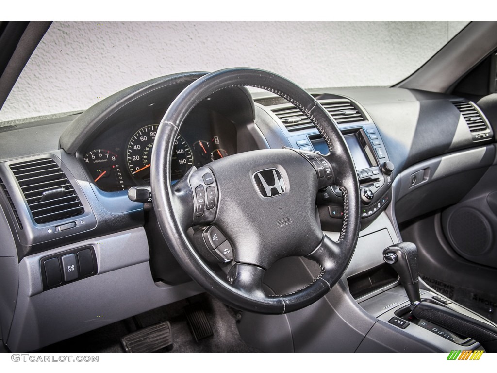 2005 Honda Accord Hybrid Sedan Gray Dashboard Photo #81443223
