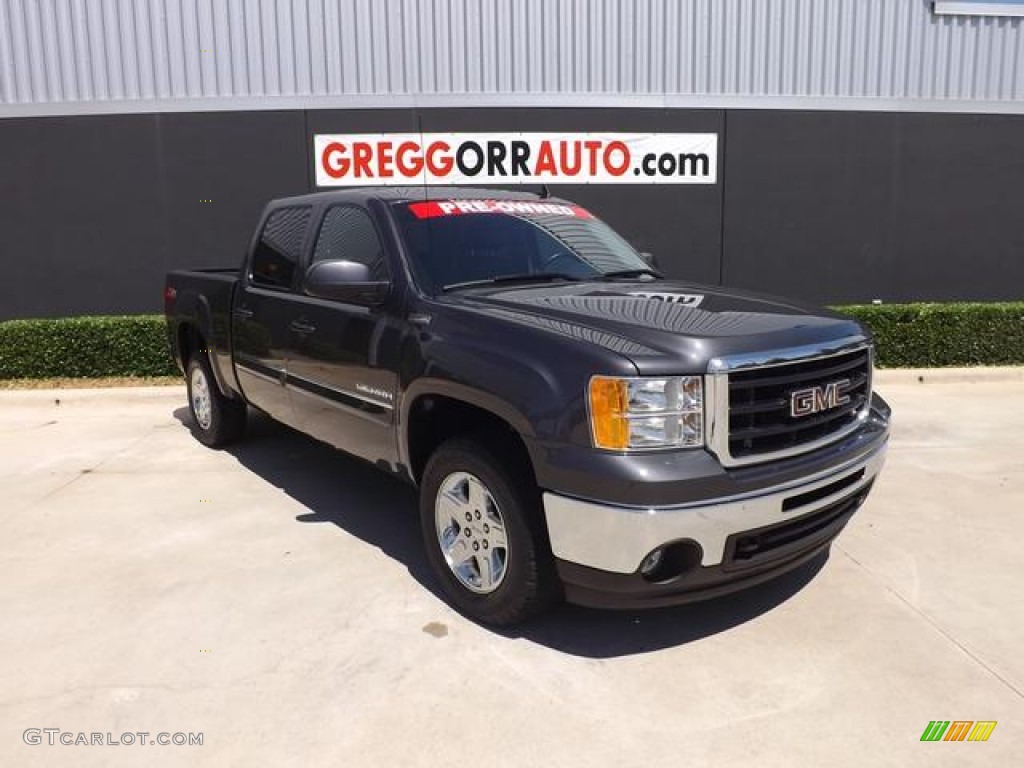 2010 Sierra 1500 SLT Crew Cab - Storm Gray Metallic / Ebony photo #1