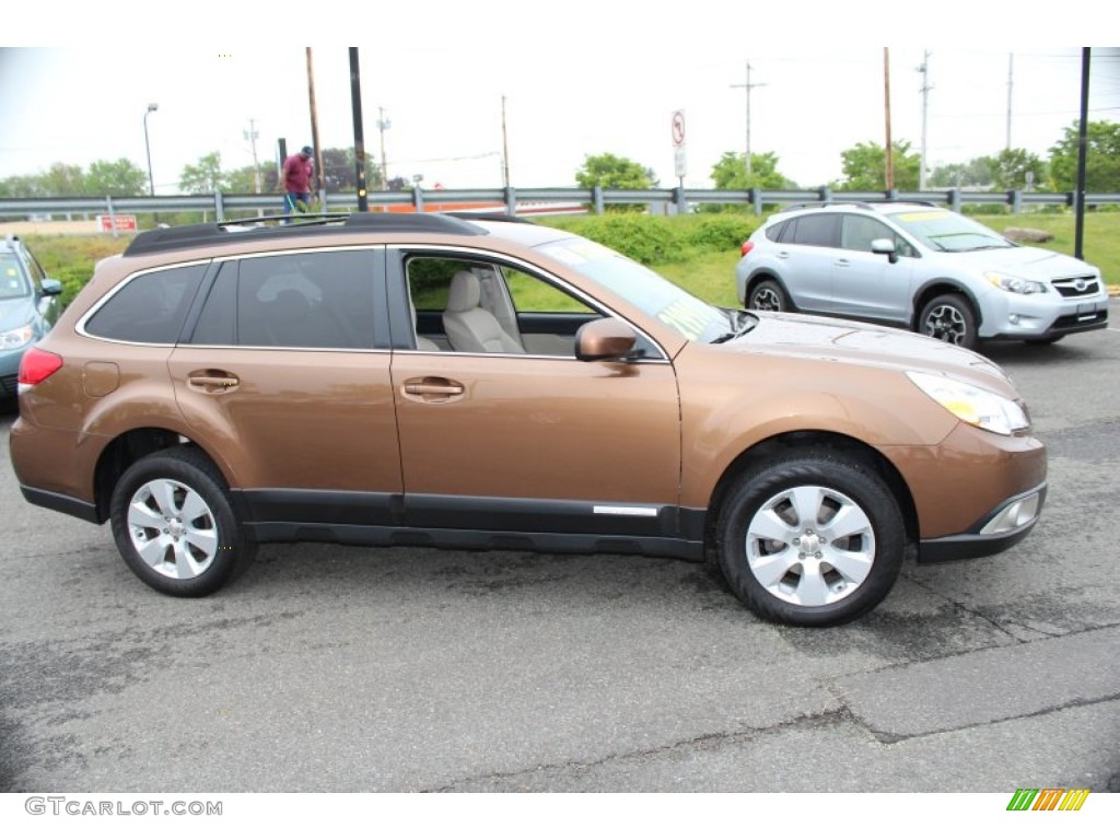 2011 Outback 2.5i Premium Wagon - Caramel Bronze Pearl / Warm Ivory photo #4