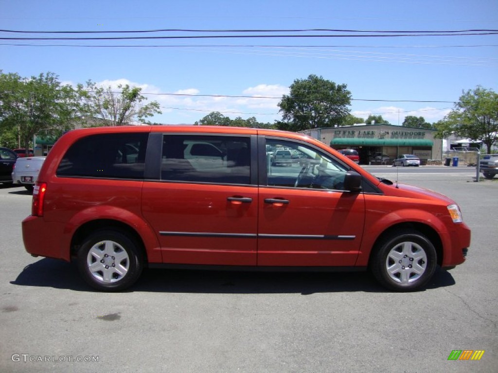 Sunburst Orange Pearl 2008 Dodge Grand Caravan SE Exterior Photo #81445526