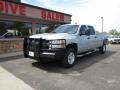 2010 Sheer Silver Metallic Chevrolet Silverado 2500HD LT Crew Cab 4x4  photo #1