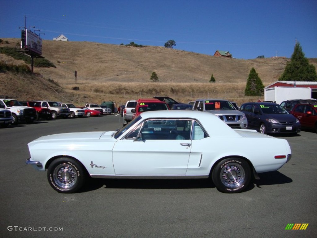 Diamond Blue 1968 Ford Mustang Coupe Exterior Photo #81447510
