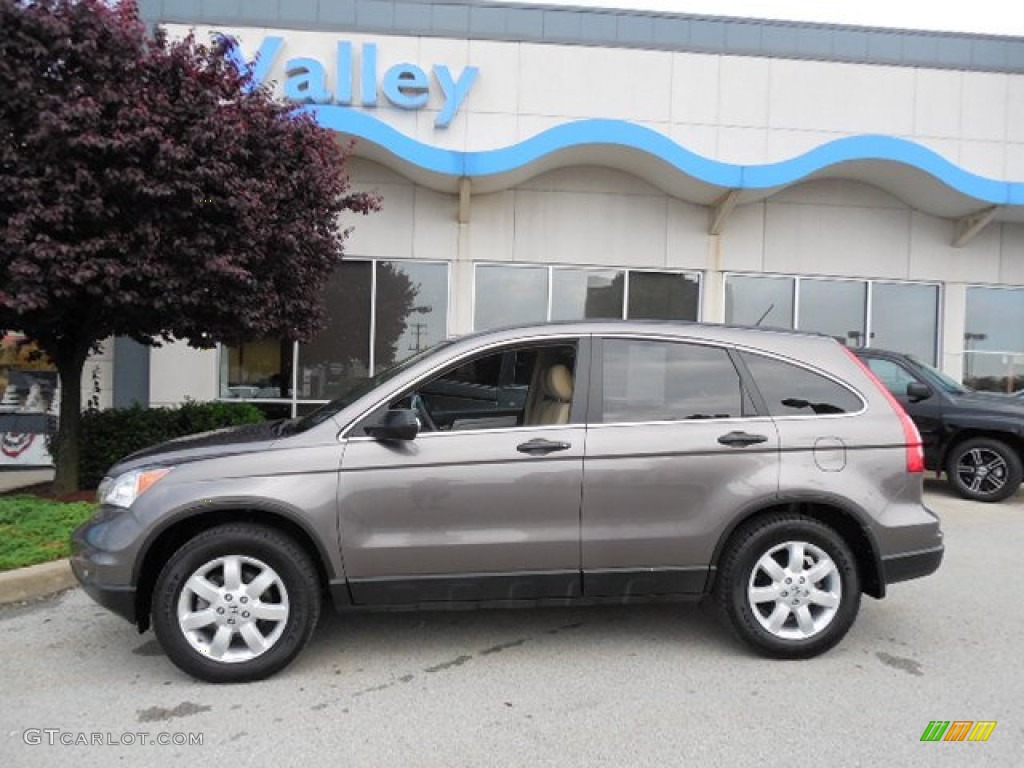 2011 CR-V SE 4WD - Urban Titanium Metallic / Ivory photo #2