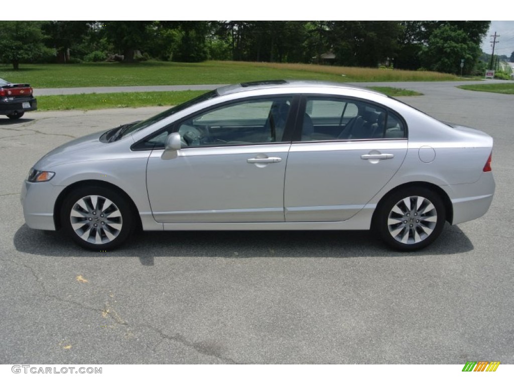 Alabaster Silver Metallic 2011 Honda Civic EX-L Sedan Exterior Photo #81448074