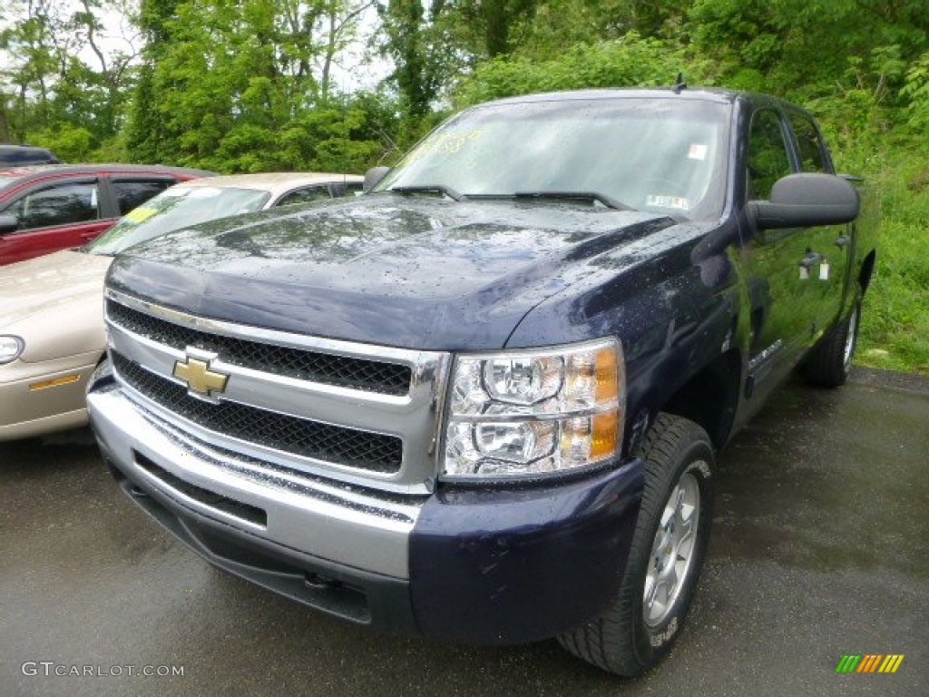 Imperial Blue Metallic 2009 Chevrolet Silverado 1500 LT Crew Cab 4x4 Exterior Photo #81448317