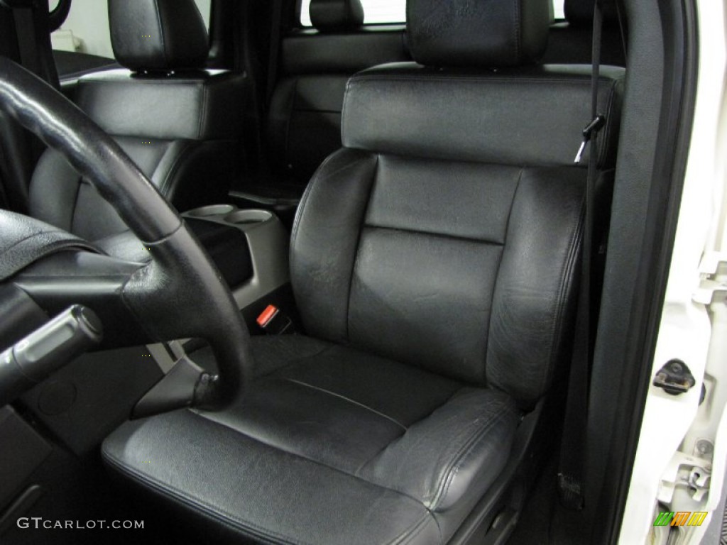 Black Interior 2007 Ford F150 Lariat SuperCrew 4x4 Photo #81448785