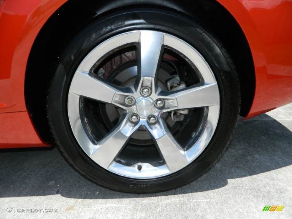 2010 Camaro LT/RS Coupe - Inferno Orange Metallic / Black/Inferno Orange photo #28