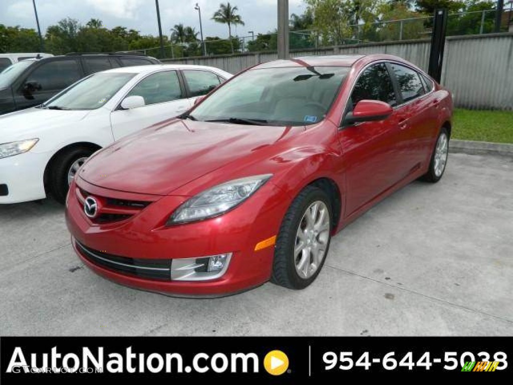 2009 MAZDA6 s Touring - Sangria Red Mica / Beige photo #1