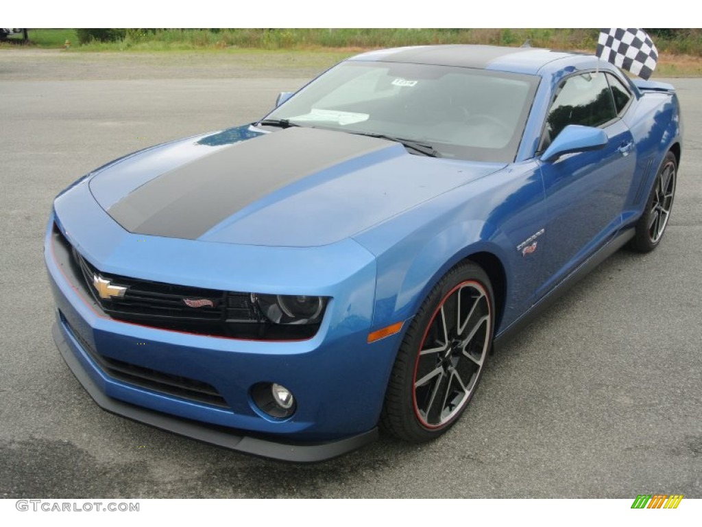 Kinetic Blue Metallic 2013 Chevrolet Camaro LT Hot Wheels Special Edition Coupe Exterior Photo #81450243