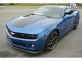 2013 Kinetic Blue Metallic Chevrolet Camaro LT Hot Wheels Special Edition Coupe  photo #2