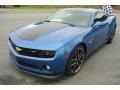 2013 Kinetic Blue Metallic Chevrolet Camaro LT Hot Wheels Special Edition Coupe  photo #2