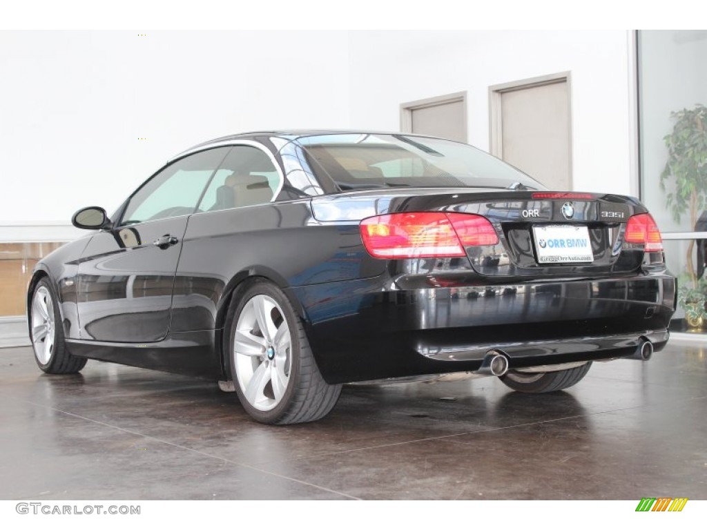 2009 3 Series 335i Convertible - Black Sapphire Metallic / Saddle Brown Dakota Leather photo #5